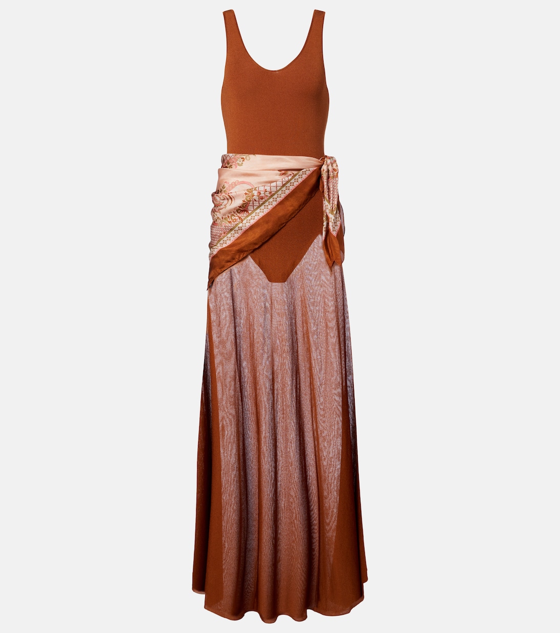 Vestido largo Aster con seda | Zimmermann