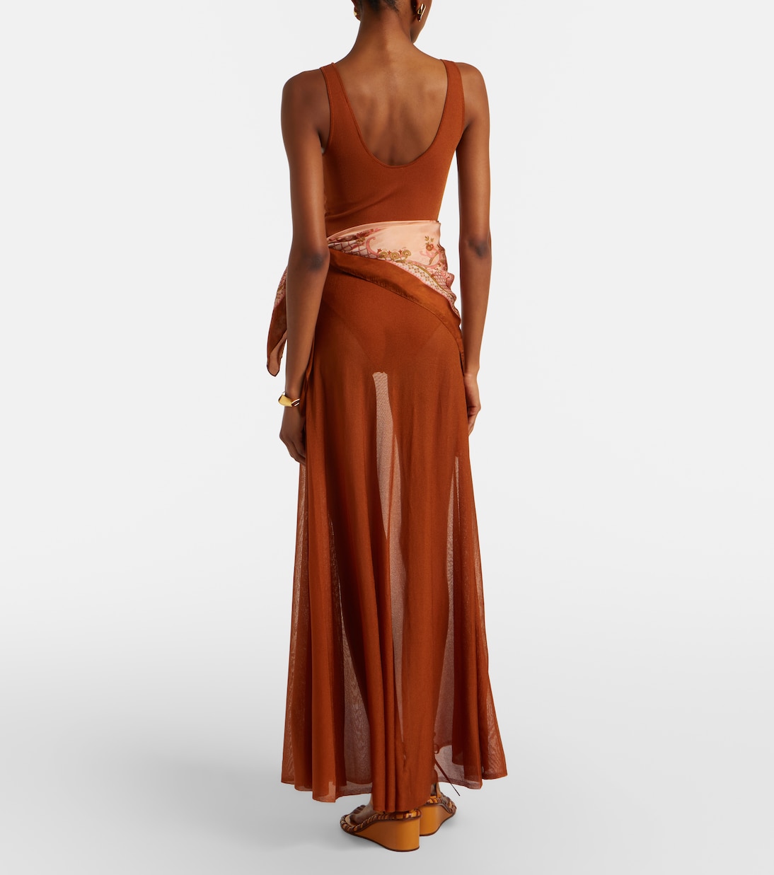 Vestido largo Aster con seda | Zimmermann