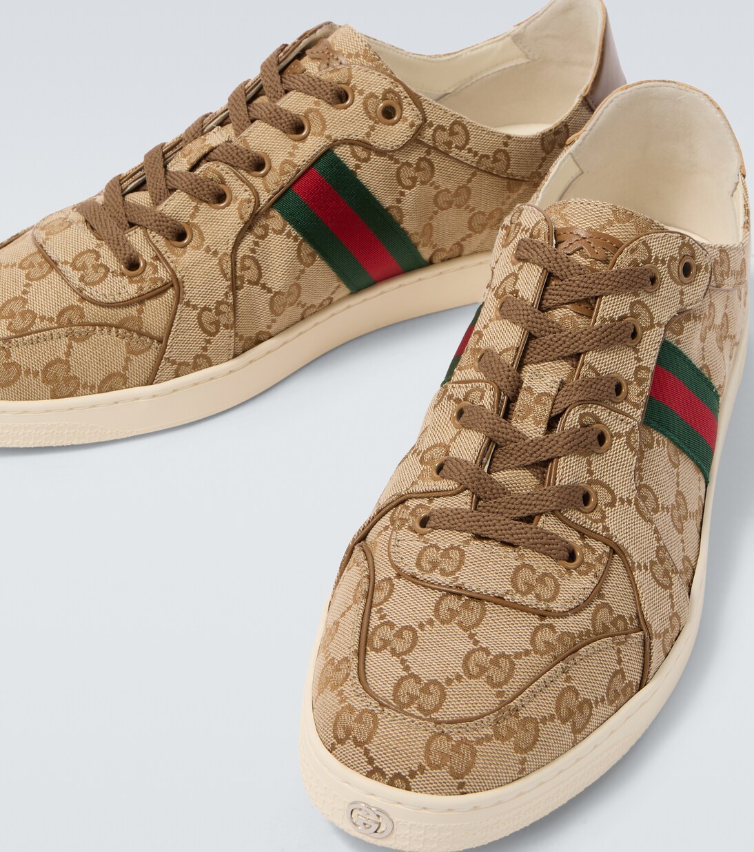 Stretch GG canvas low-top sneakers | Gucci