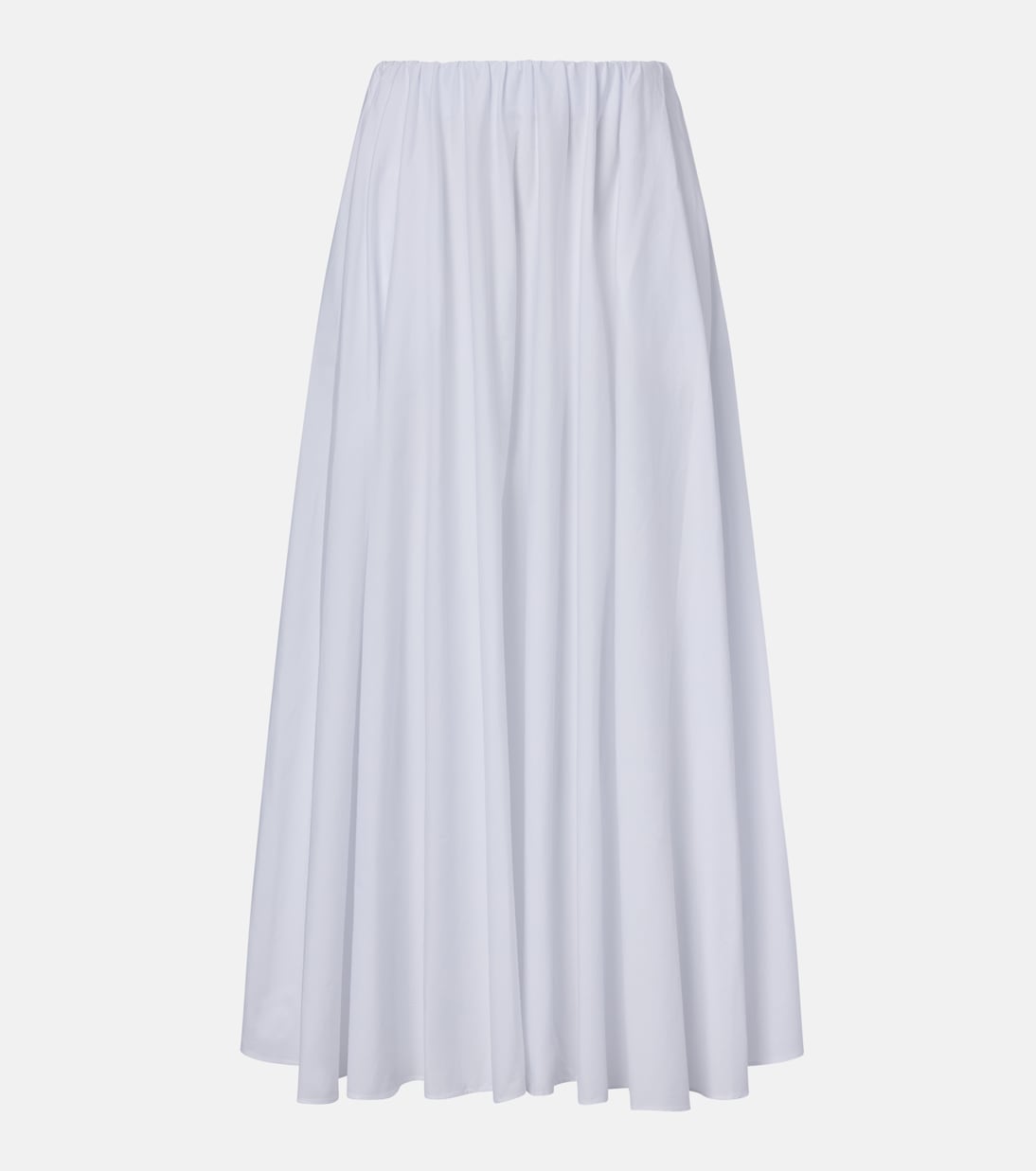 Milano pleated cotton maxi skirt | Staud
