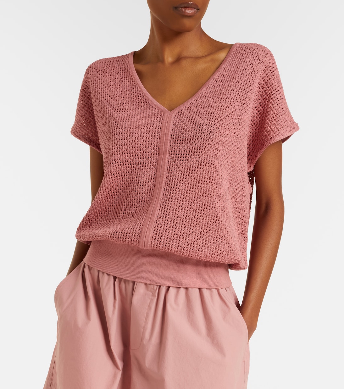 Ashford open-knit cotton top | Varley
