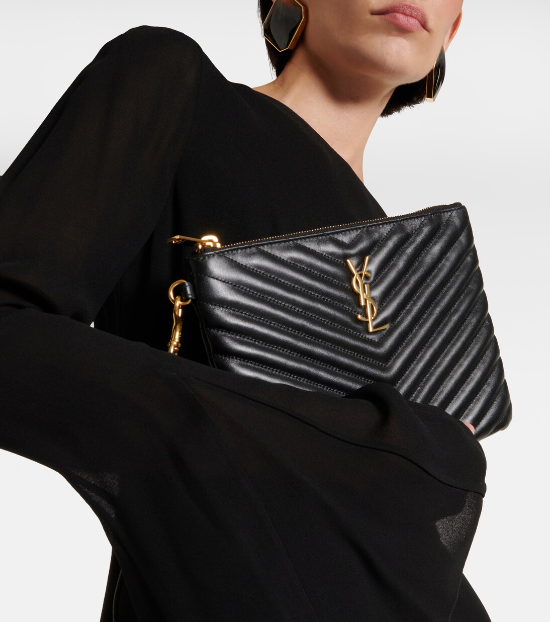 Clutch Cassandre aus Matelassé-Leder | Saint Laurent