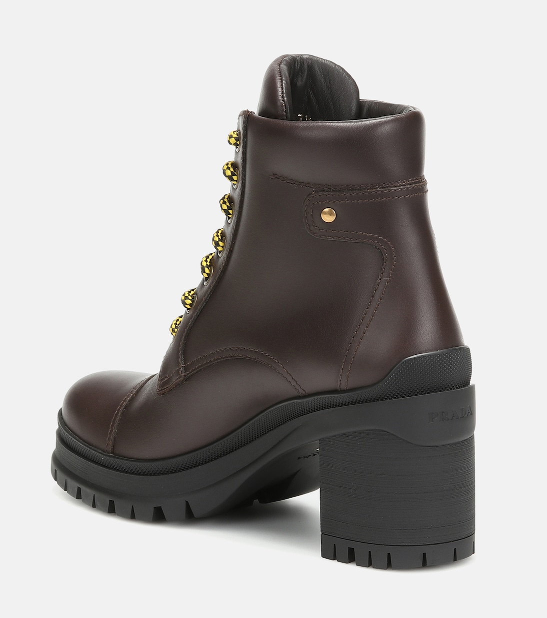 Schnürstiefel aus Leder | Prada