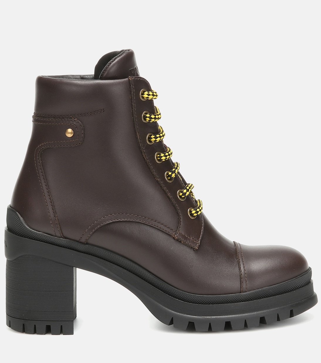 Schnürstiefel aus Leder | Prada