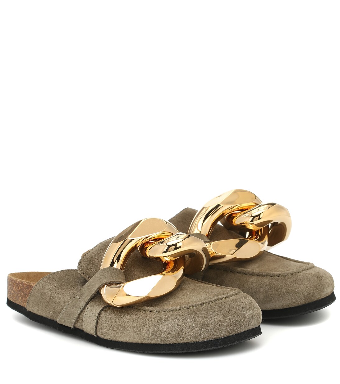 Embellished suede slippers | JW Anderson