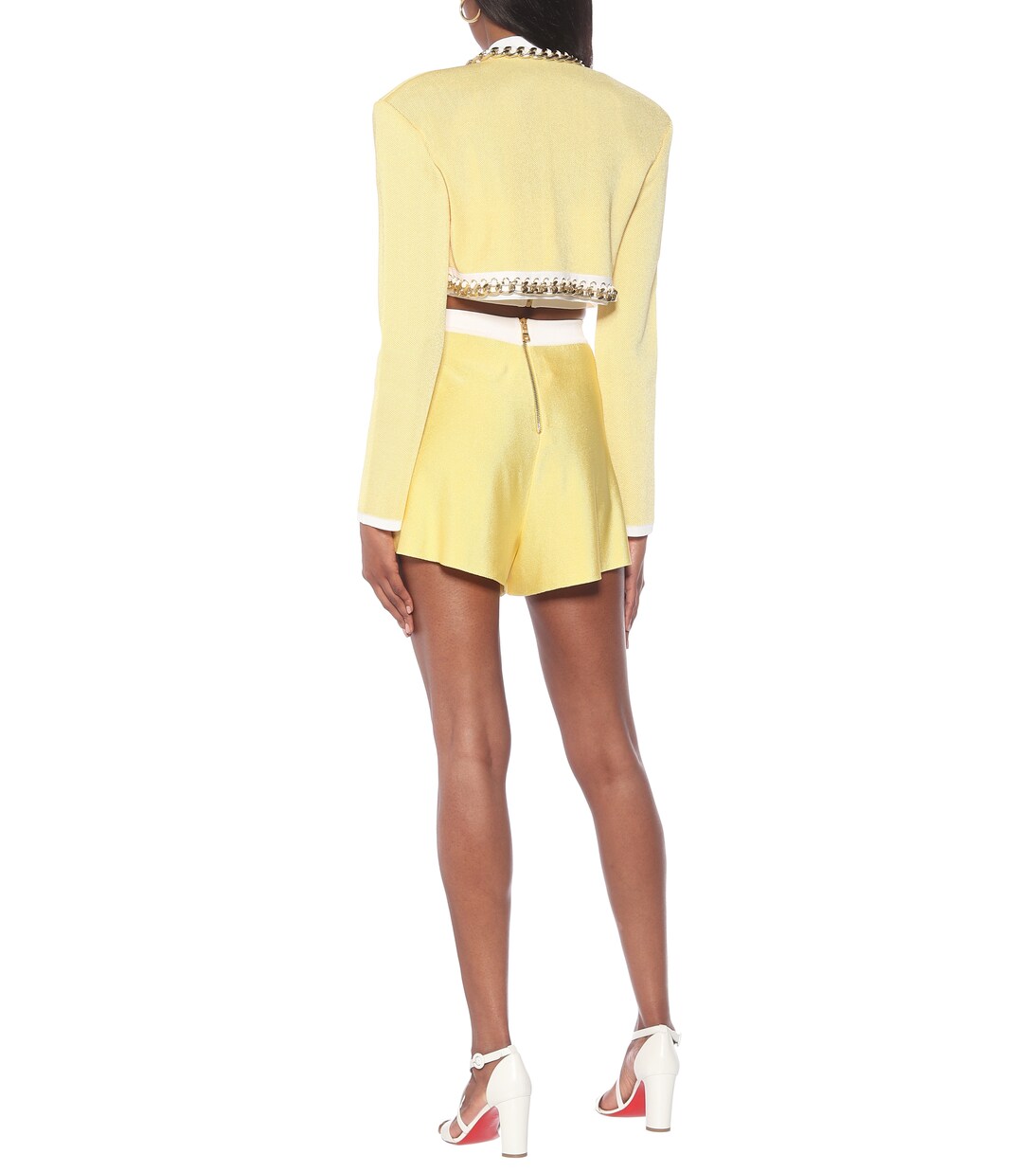 Cropped-Jacke aus Strick | Balmain