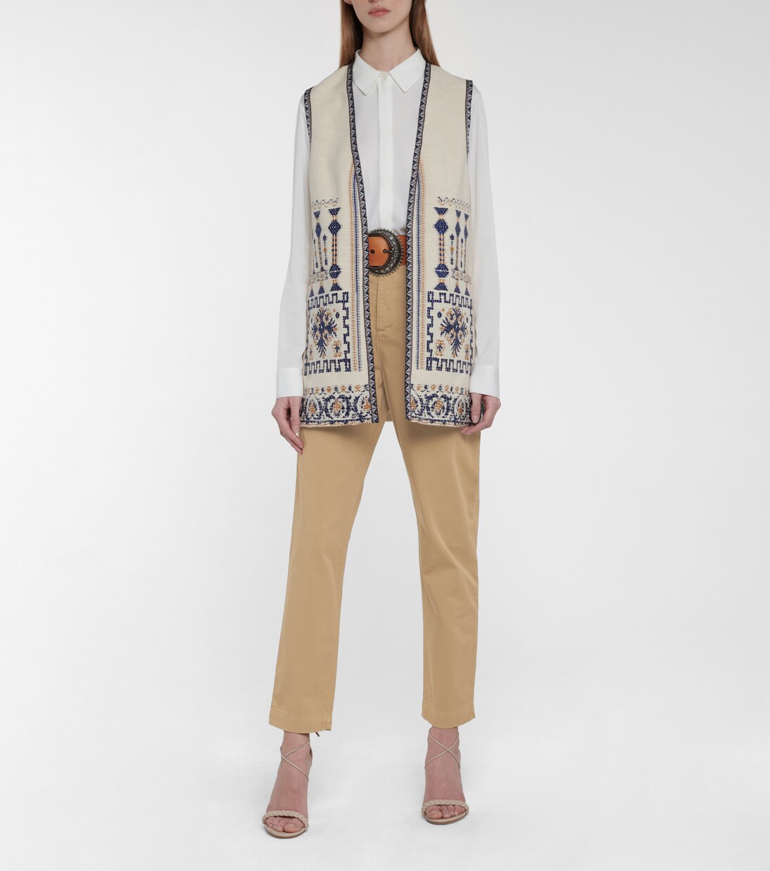 Pantalon droit à taille haute en coton | Etro