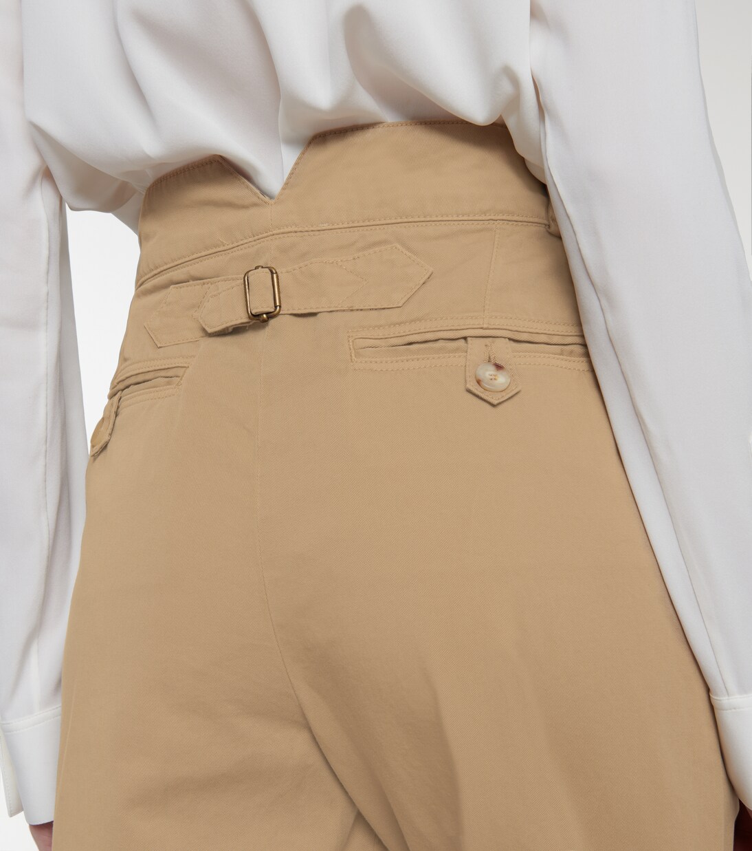 Pantalon droit à taille haute en coton | Etro