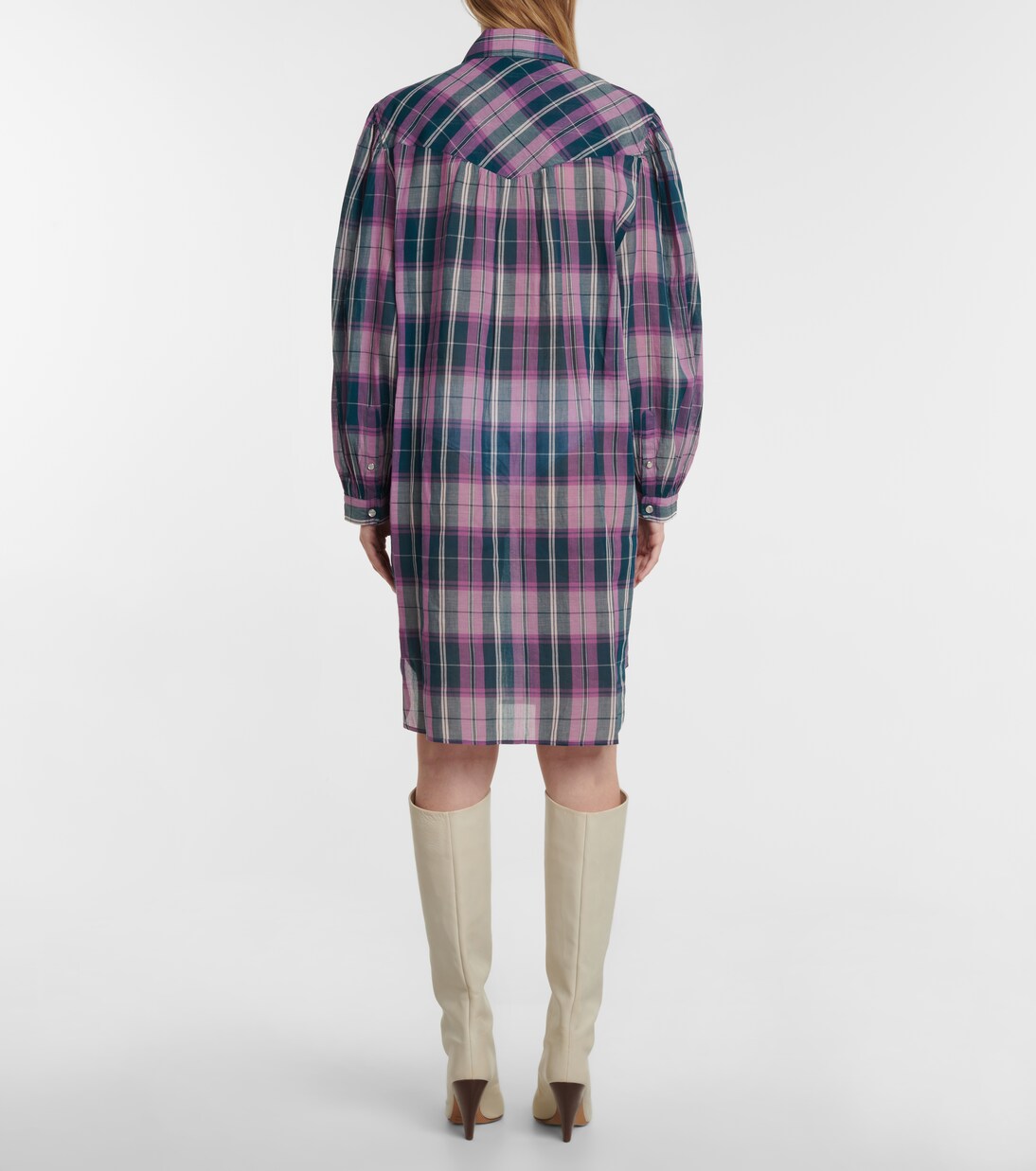 Britany 체크 코튼 셔츠 드레스 | Marant Etoile