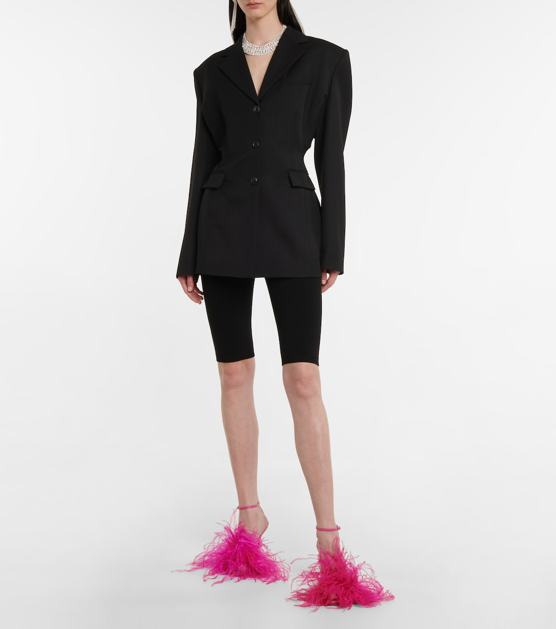 High-Rise Shorts aus Jersey | Magda Butrym