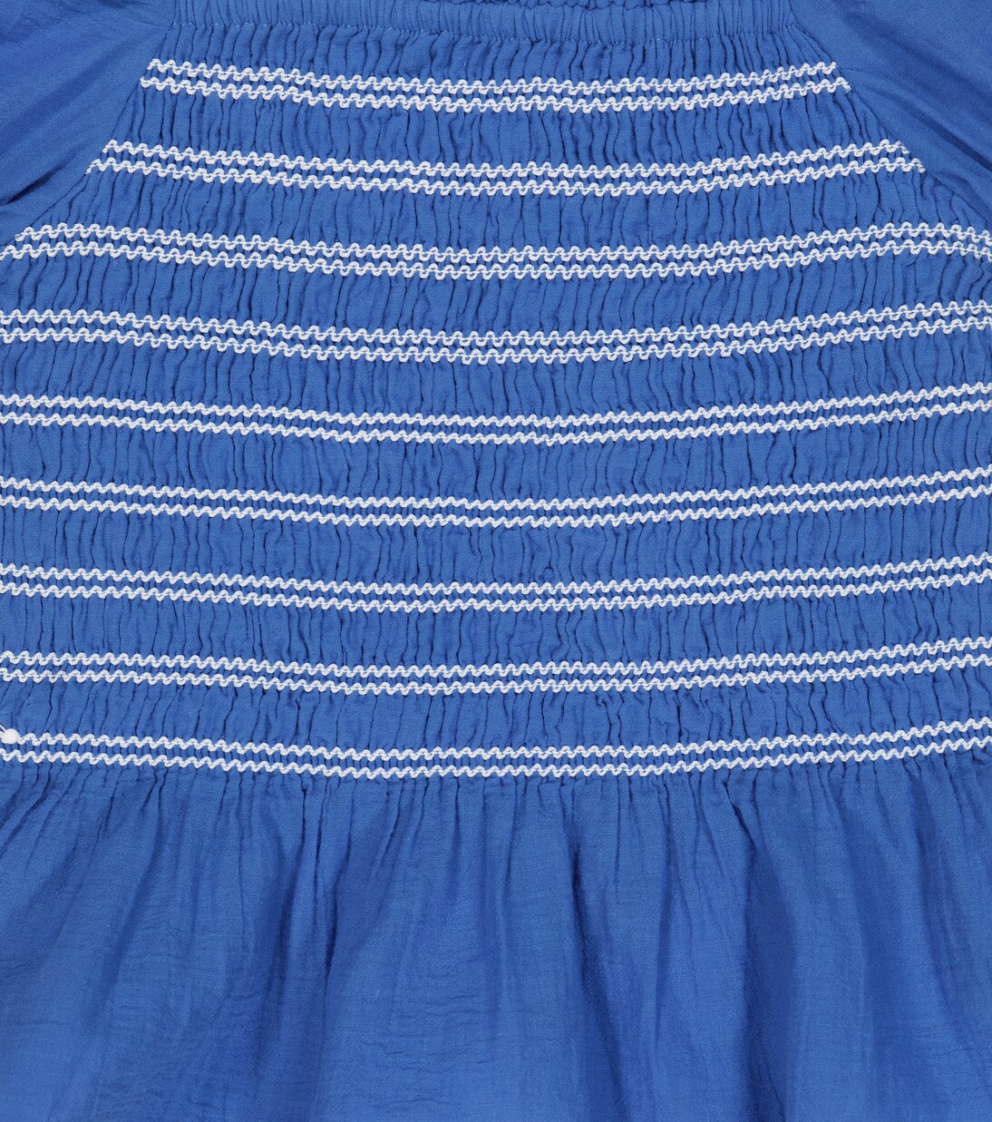 Embroidered smocked cotton top | Polo Ralph Lauren Kids