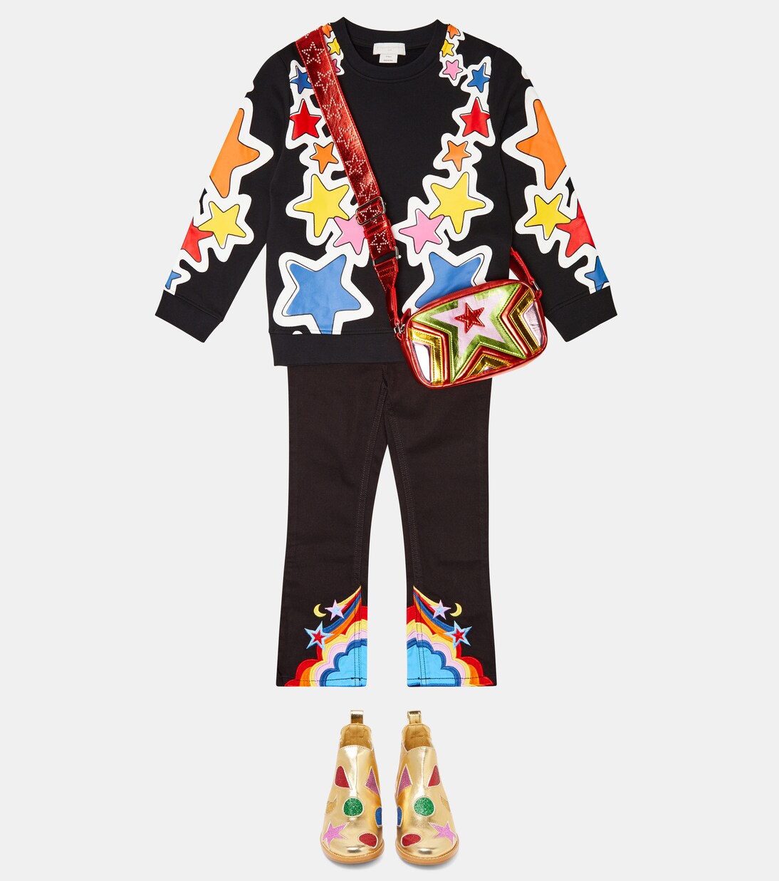 Sweat-shirt imprimé en coton | Stella McCartney Kids