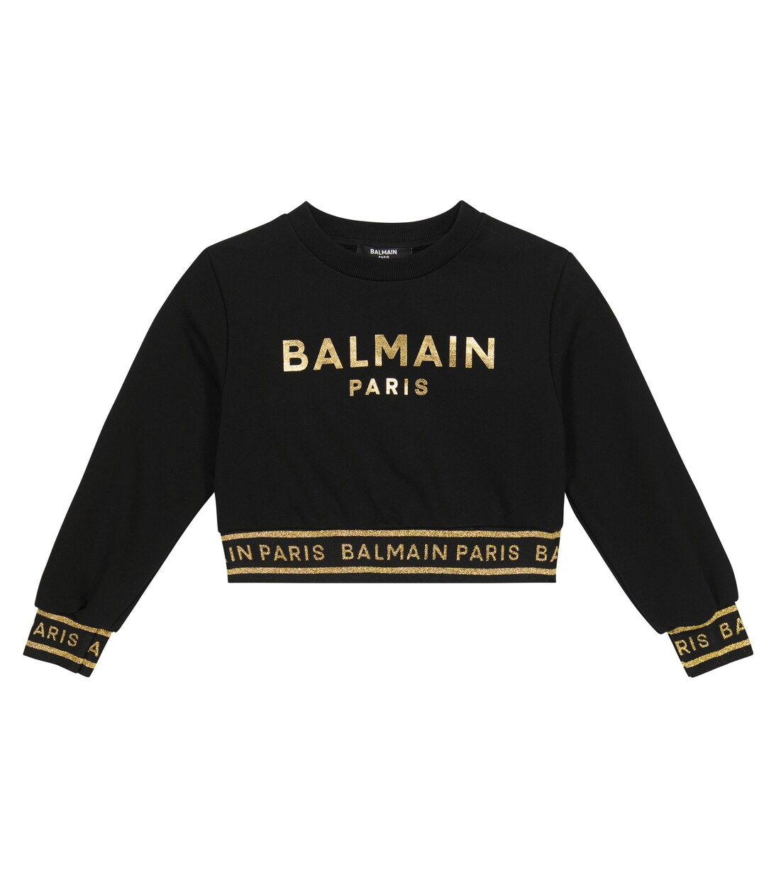 Sweat-shirt en coton à logo | Balmain Kids