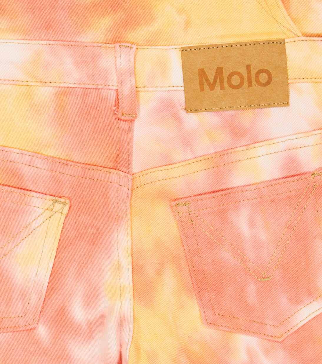 Ansonia tie-dye denim overalls | Molo