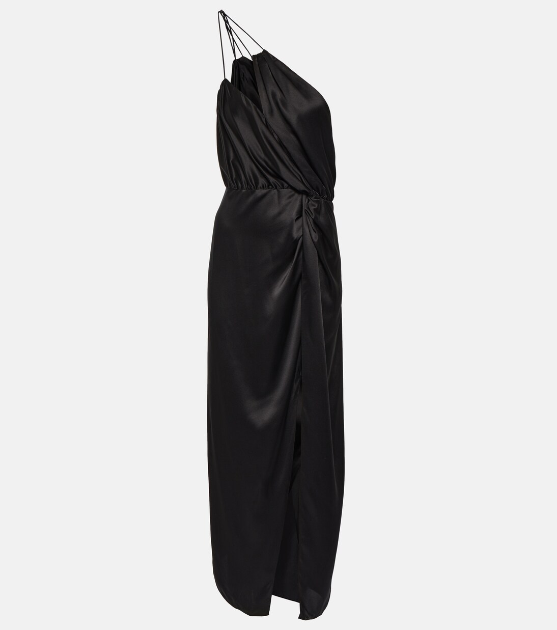 Robe midi asymétrique en soie | The Sei