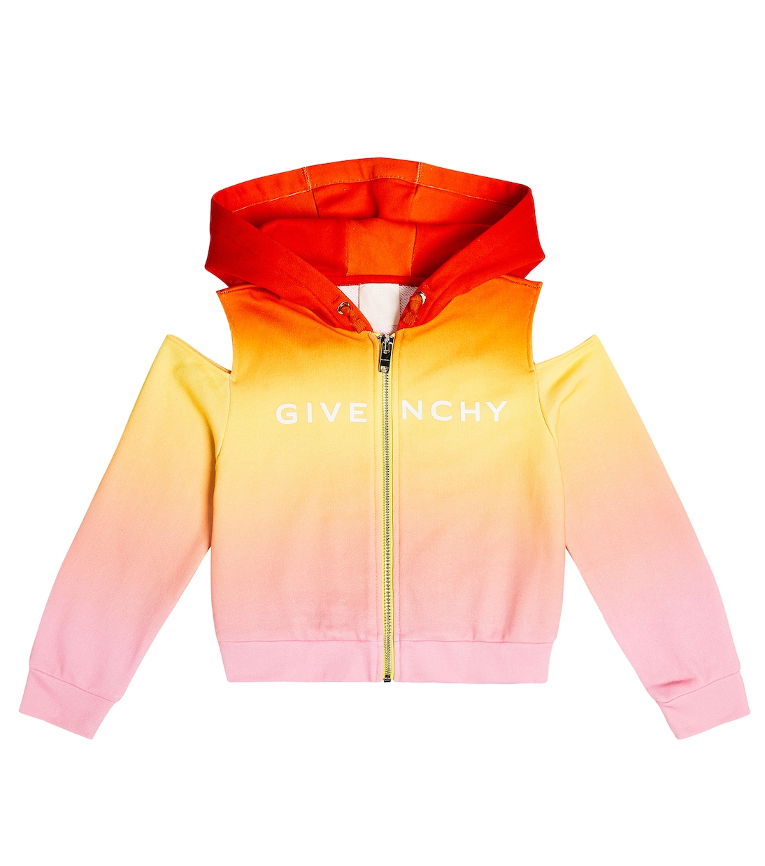 Logo ombré cotton jersey hoodie | Givenchy Kids