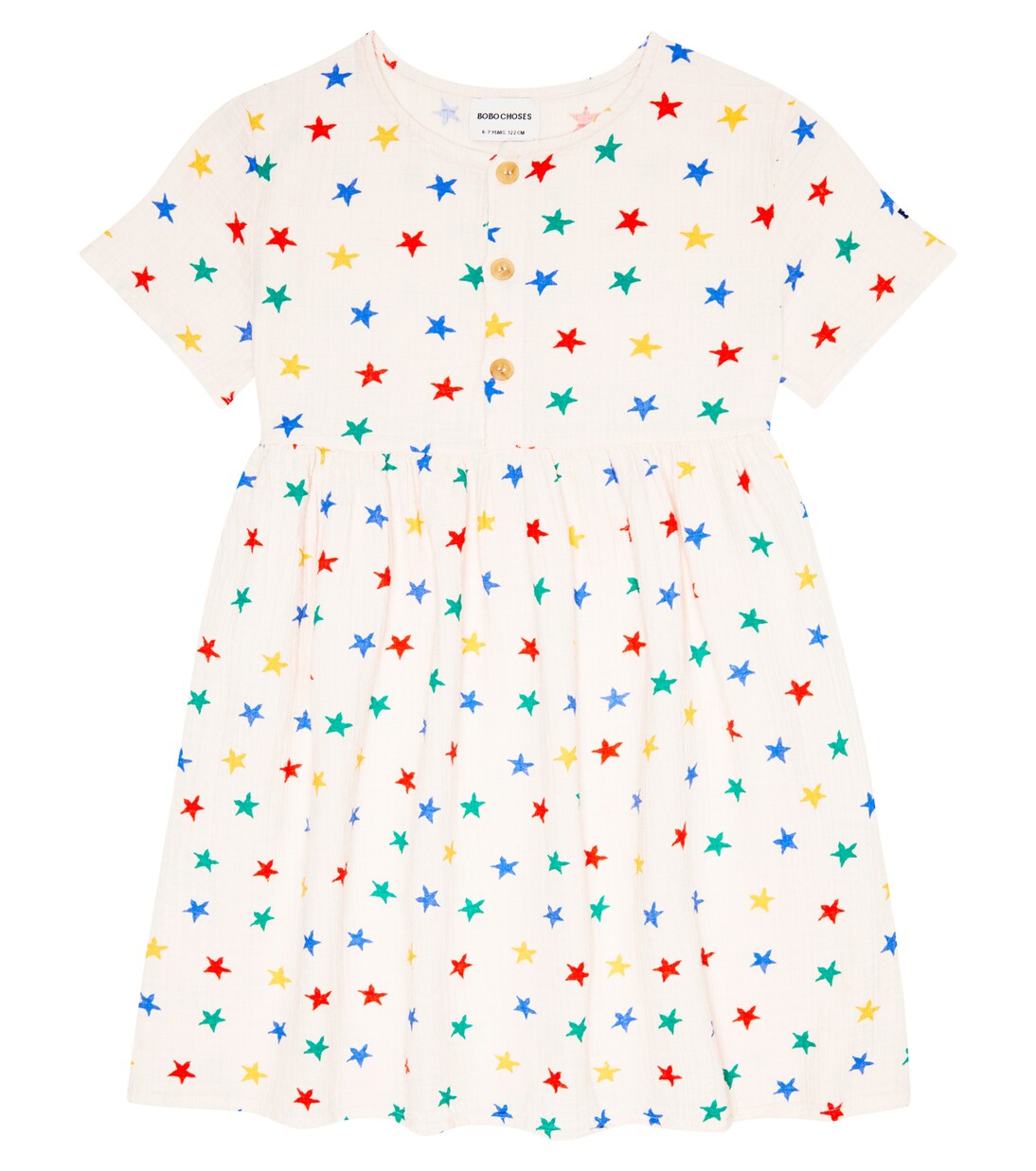 Star-print cotton minidress | Bobo Choses