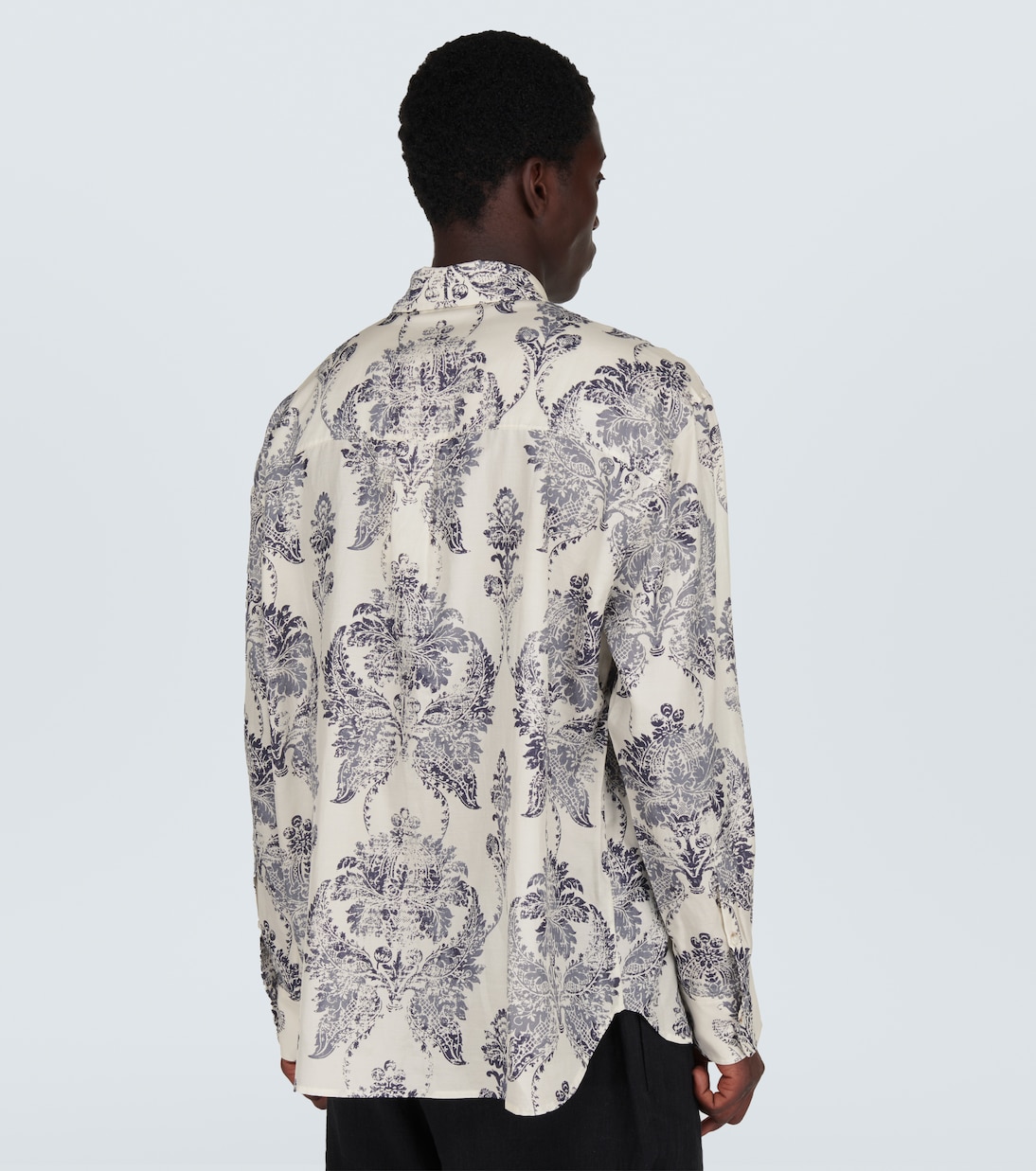 Silk and cotton shirt | Commas