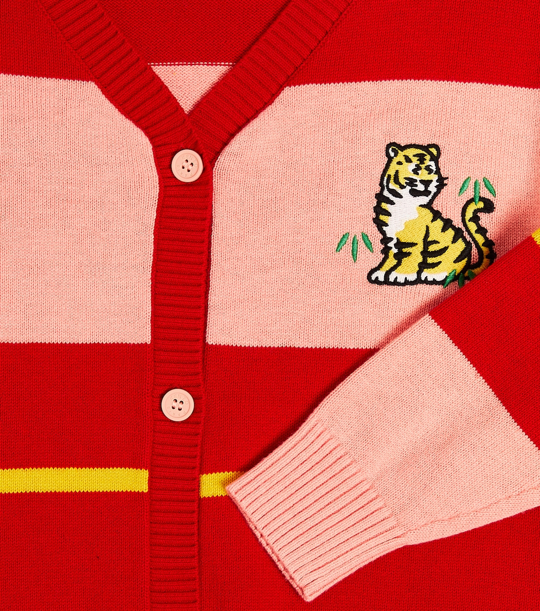 Cardigan in misto cotone a righe | Kenzo Kids