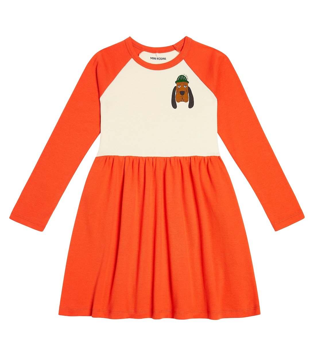 Bloodhound cotton jersey dress | Mini Rodini