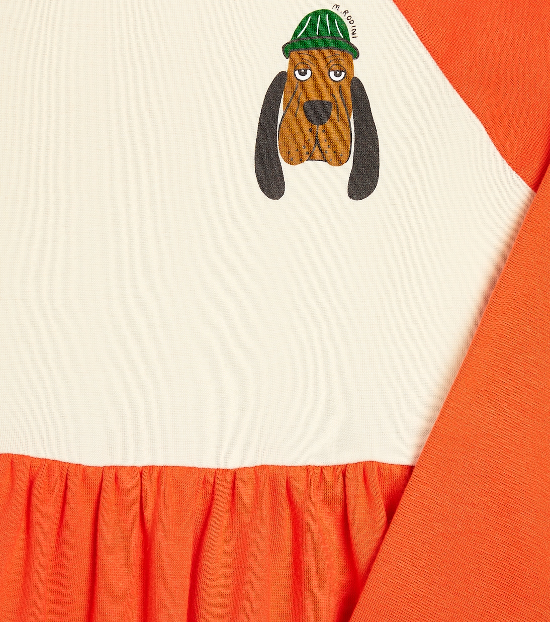 Bloodhound cotton jersey dress | Mini Rodini
