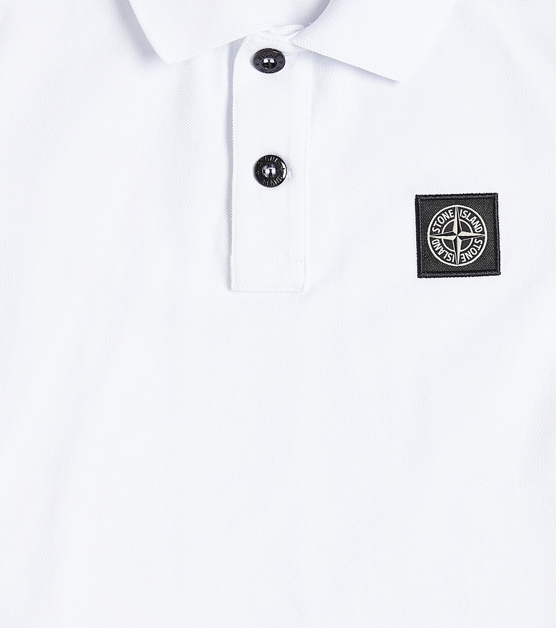 Polo Compass in piqué di misto cotone | Stone Island Junior