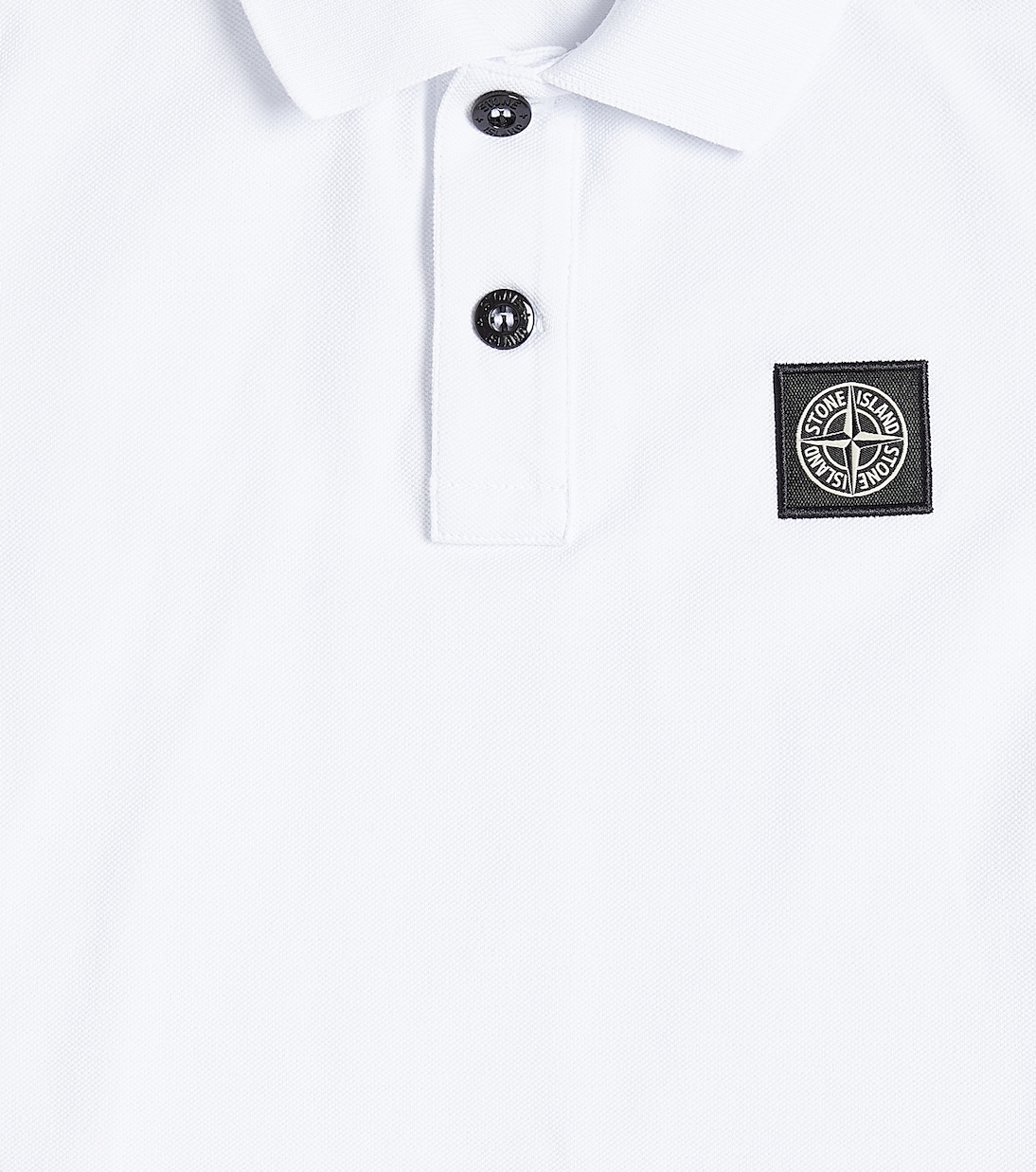 Compass cotton-blend piqué polo shirt | Stone Island Junior