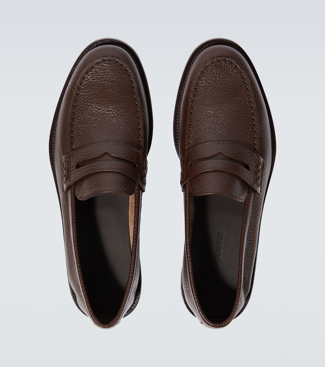 Perry leather penny loafers | Manolo Blahnik