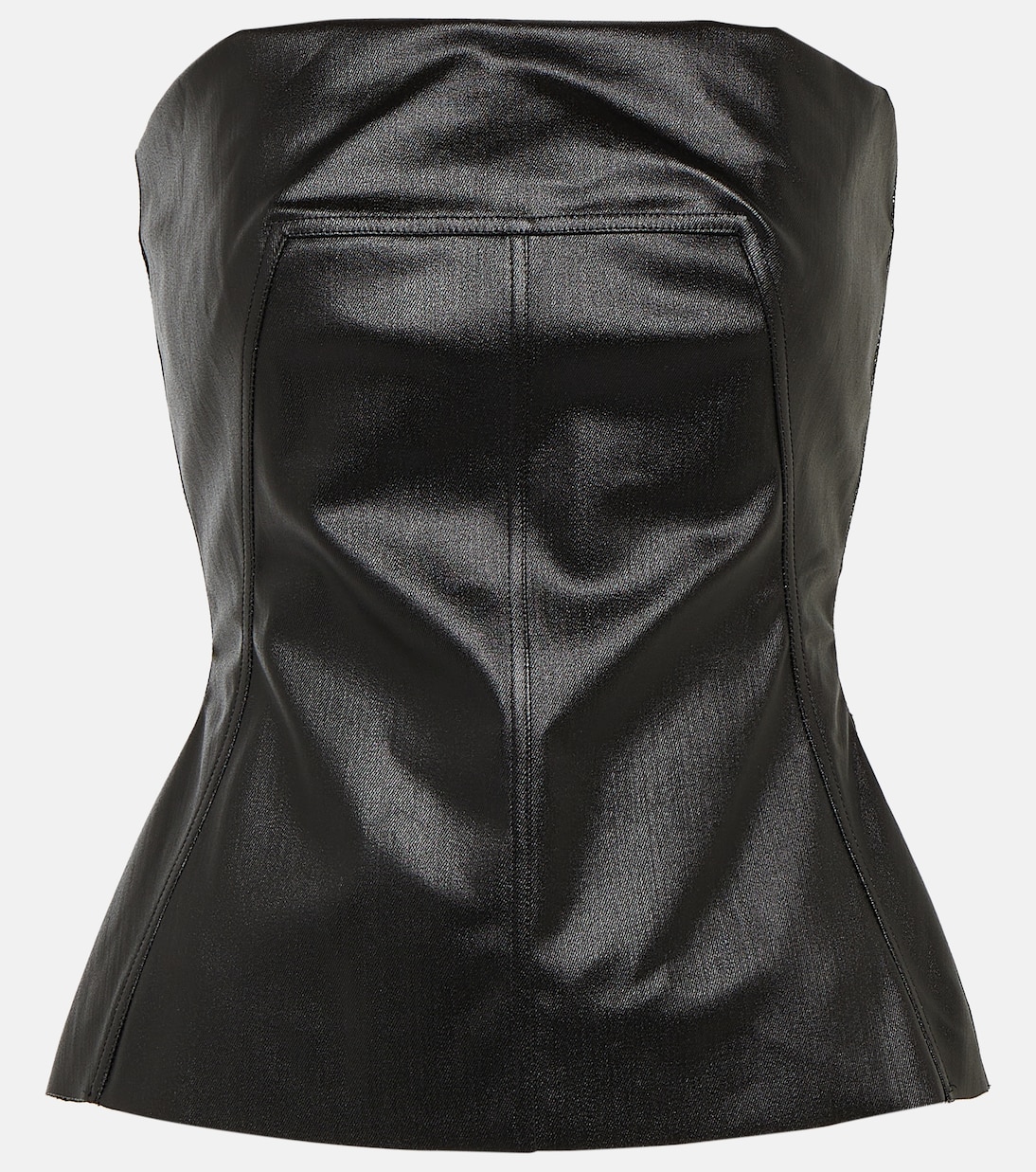 Lido coated denim corset | Rick Owens