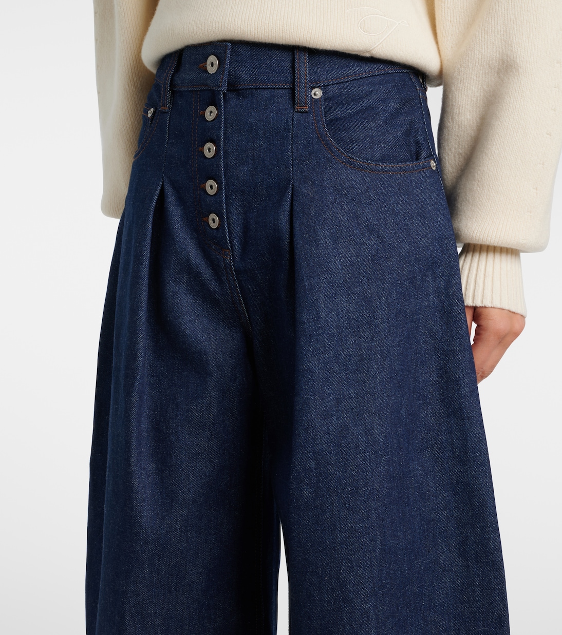 High-Rise Wide-Leg Jeans De-Nîmes Ovalo | Jacquemus