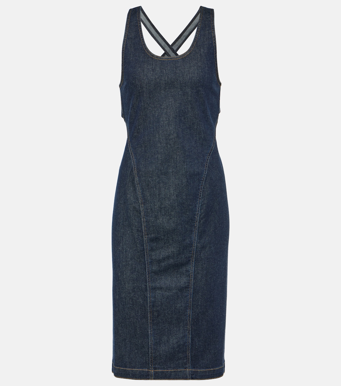 Denim midi dress | Alaïa