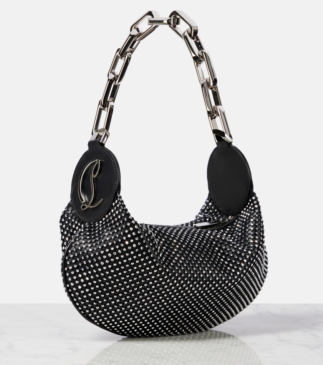 Le 54 embellished leather shoulder bag | Christian Louboutin