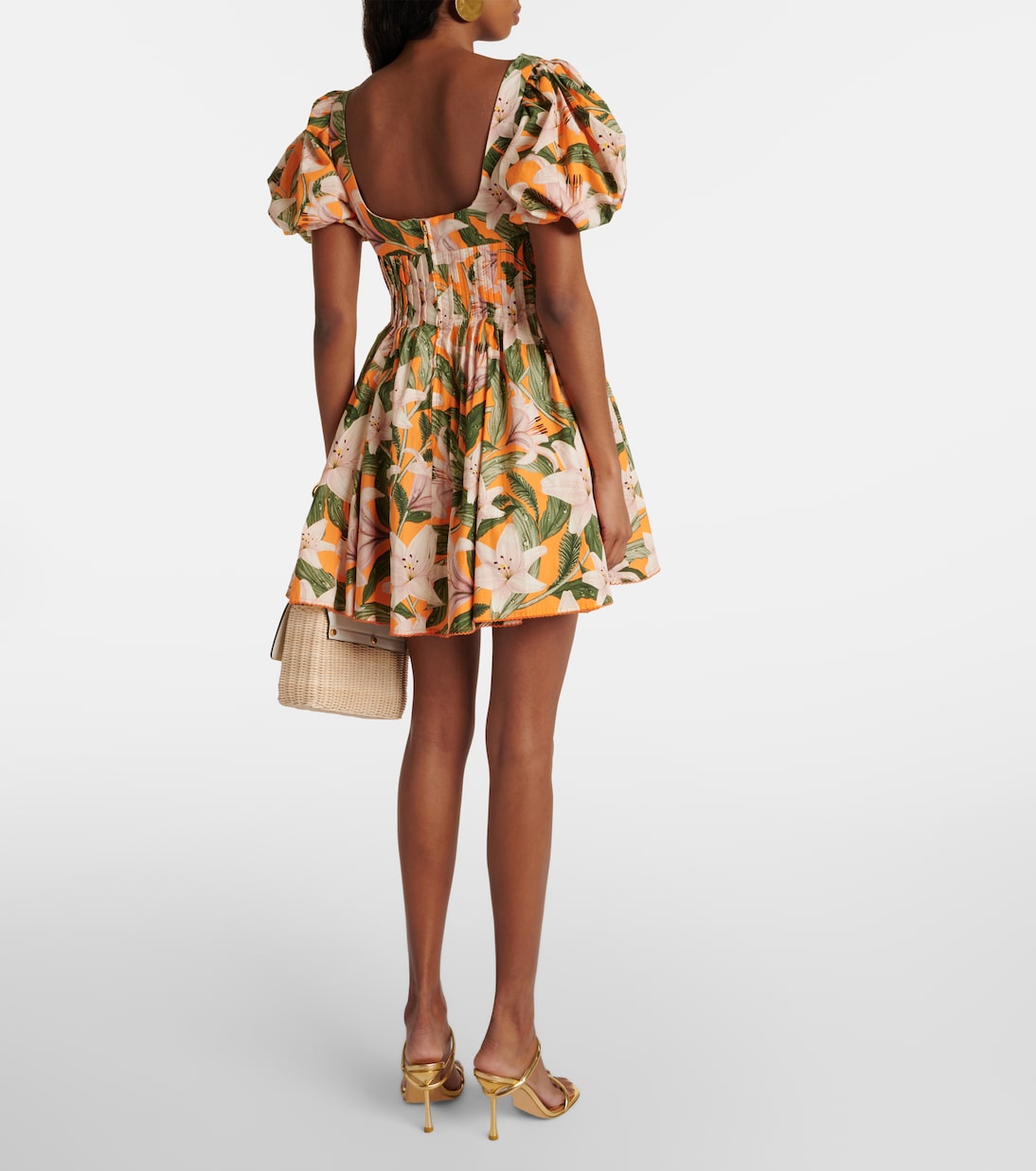 Robe Caramelo Lirio en coton à fleurs | Agua by Agua Bendita