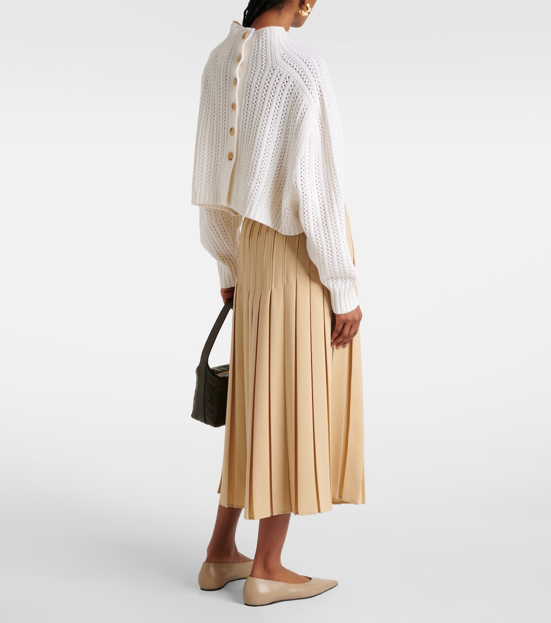 Pull raccourci en laine et cachemire | Max Mara