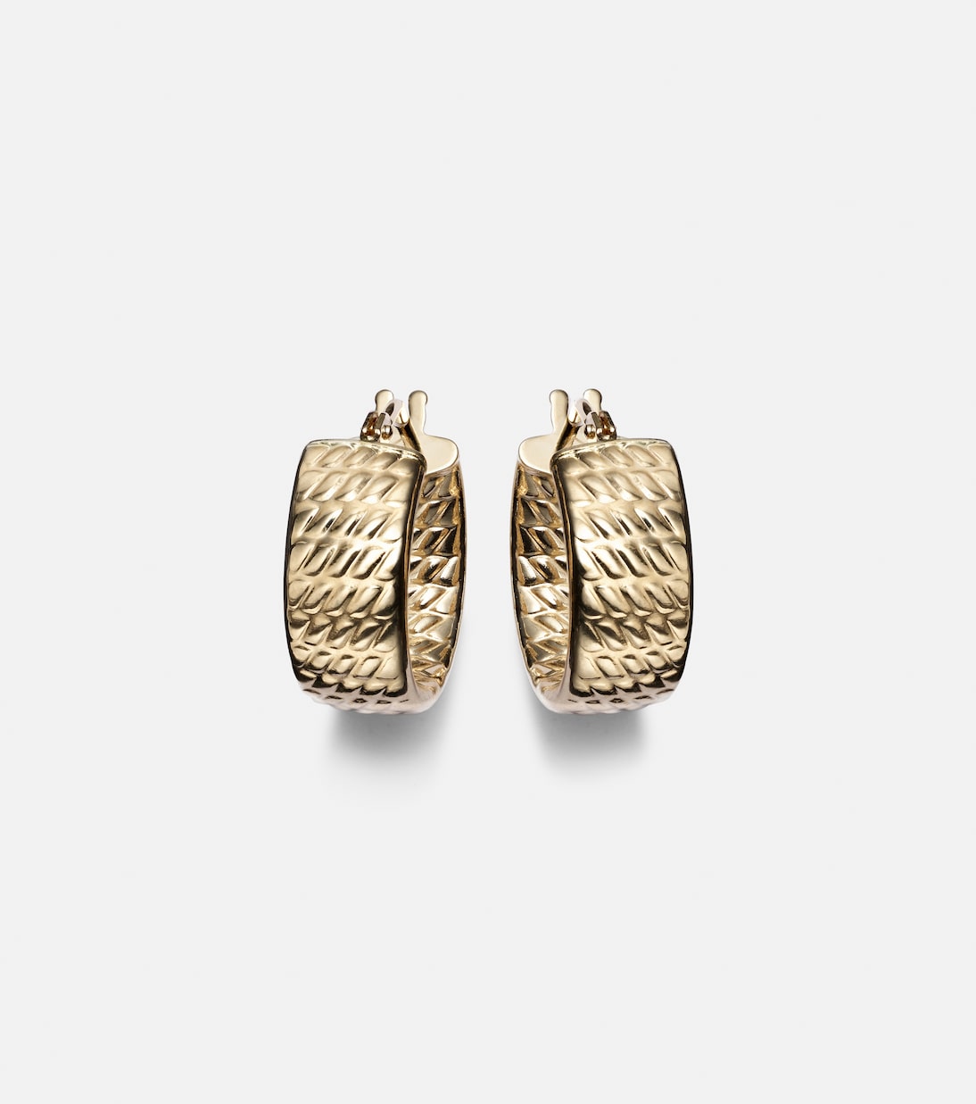 Le Groove 14kt gold hoop earrings | Stone and Strand