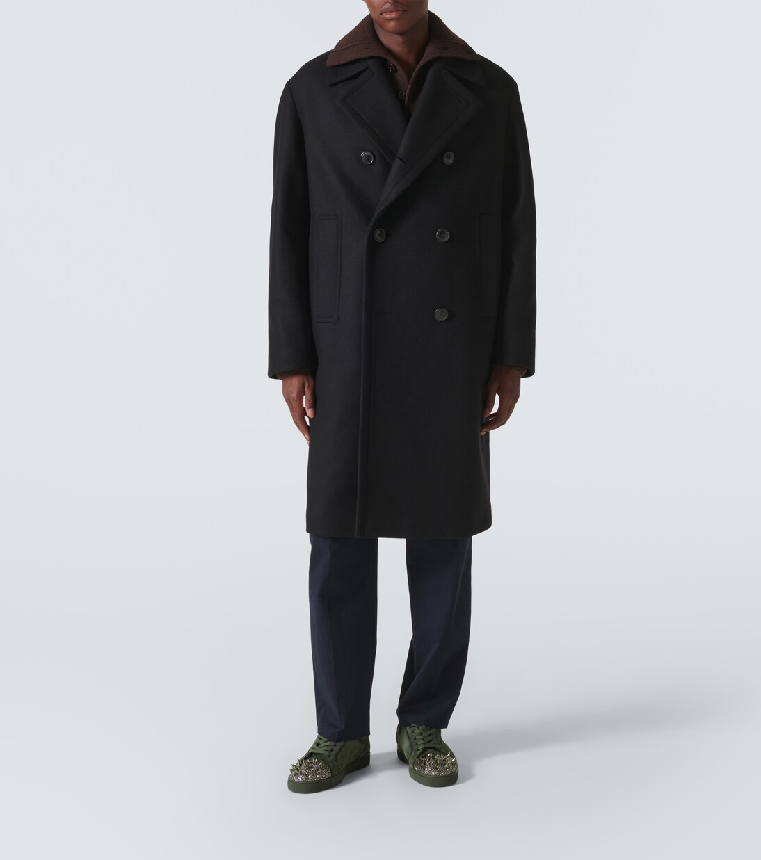 Baskets Louis Junior en daim à ornements | Christian Louboutin