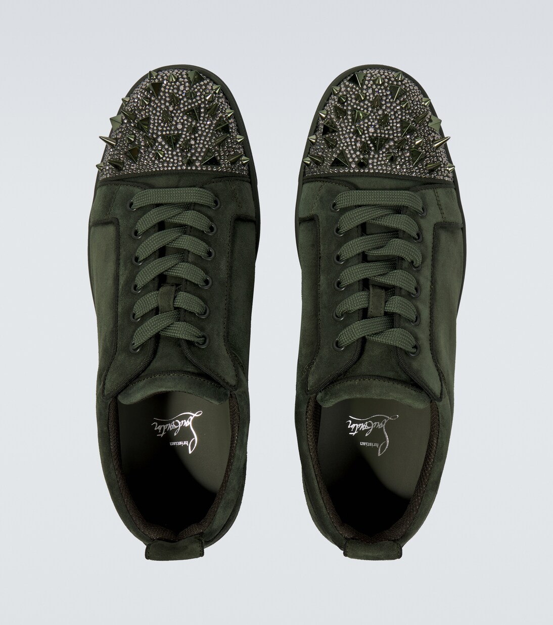 Baskets Louis Junior en daim à ornements | Christian Louboutin