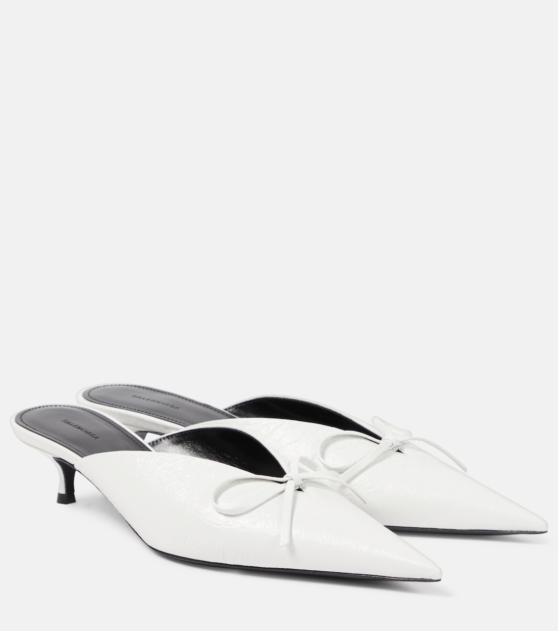 Mules Knife Bow aus Leder | Balenciaga