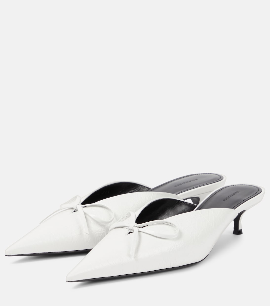 Mules Knife Bow aus Leder | Balenciaga