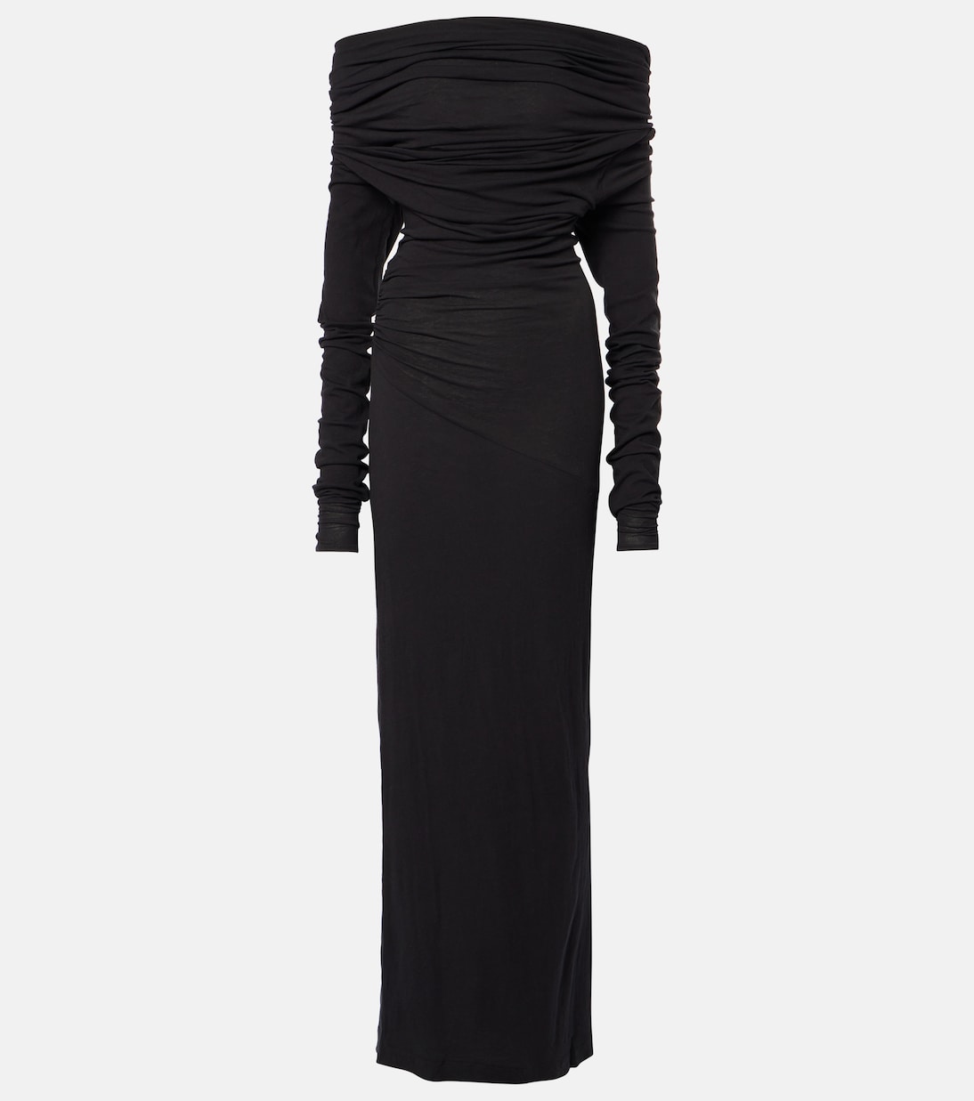 Bound cotton-blend jersey maxi dress | Entire Studios