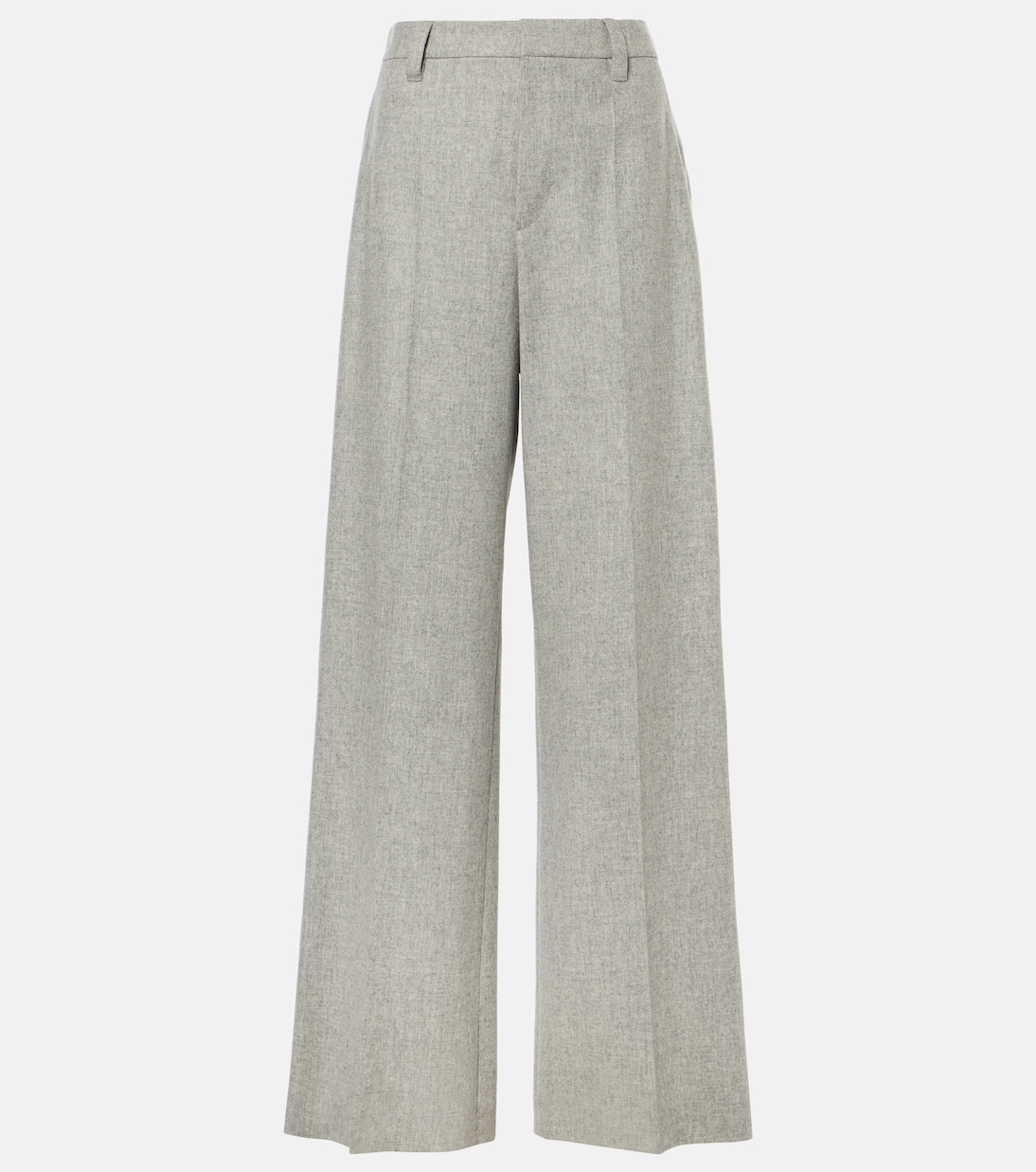Pantalones anchos de lana y cachemir | Brunello Cucinelli