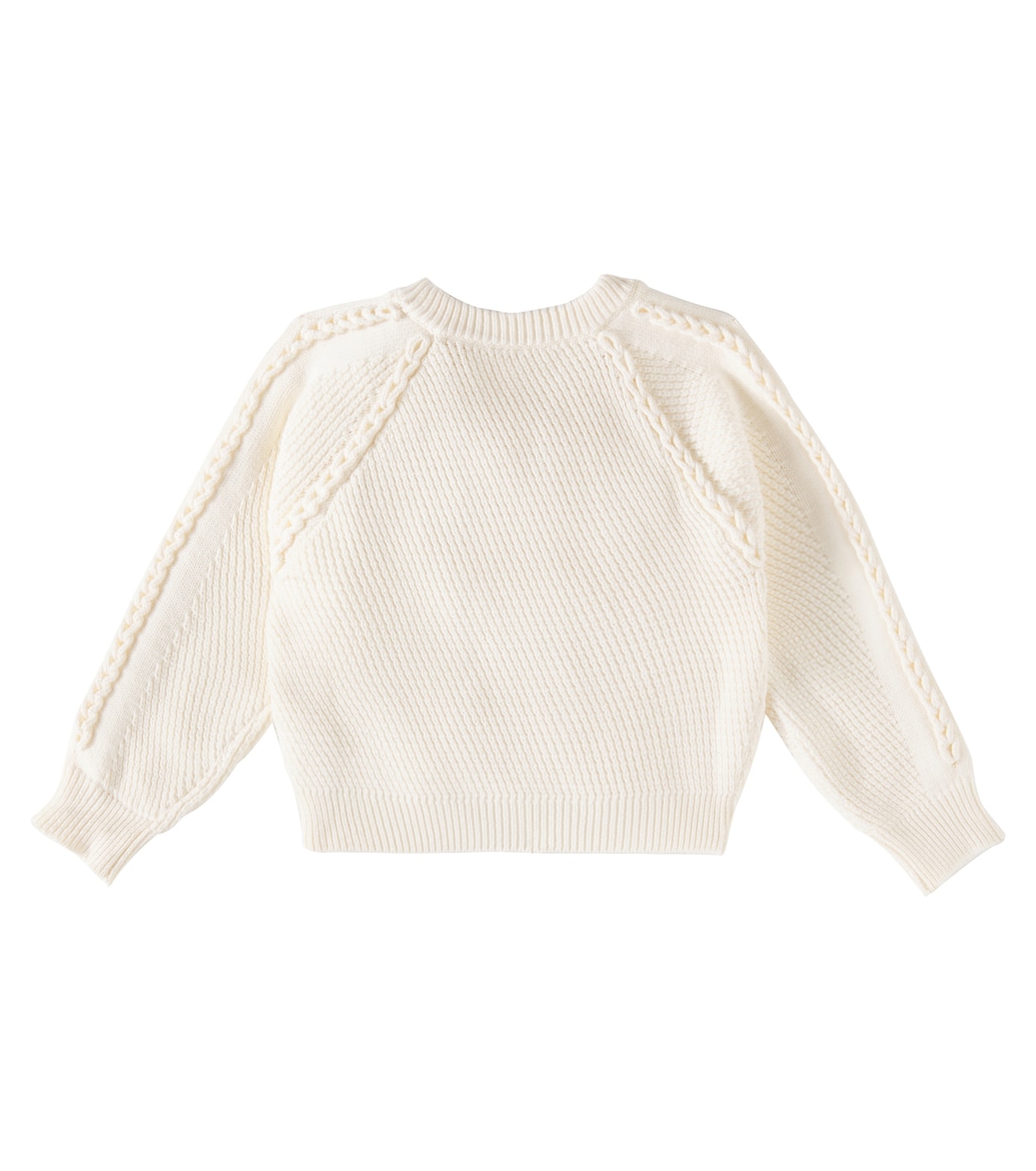 Cable-knit cotton and wool sweater | Chloé Kids