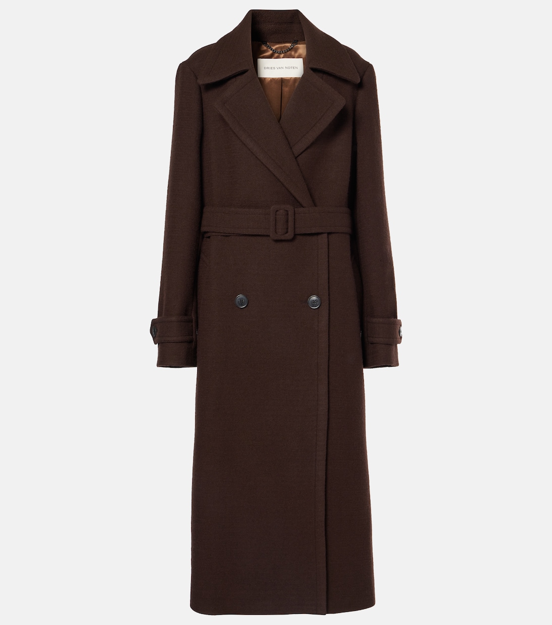 Belted wool coat | Dries Van Noten
