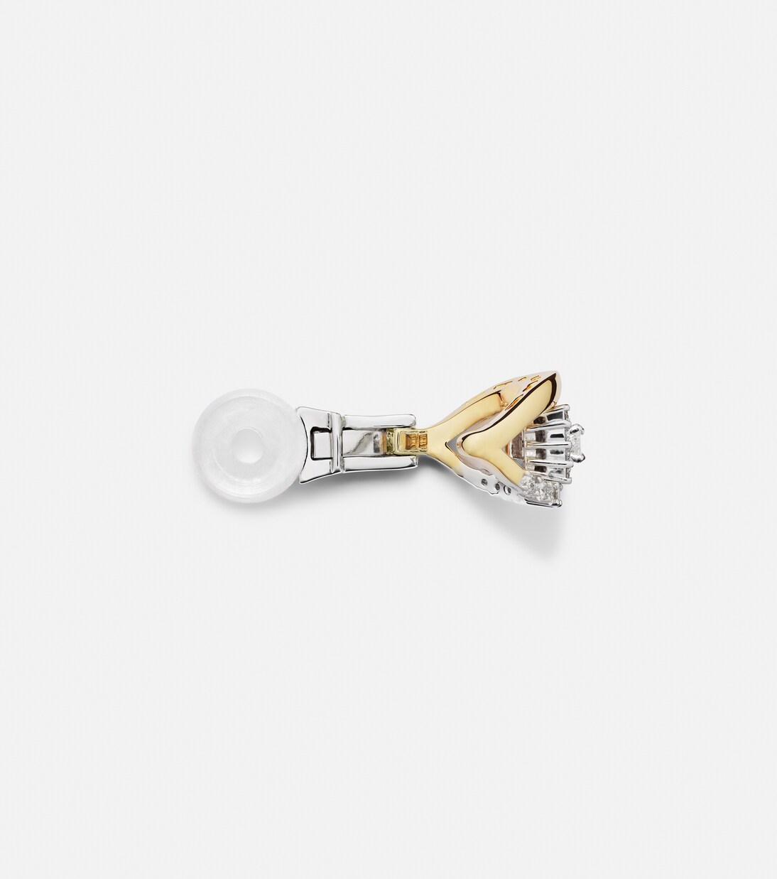 Orecchino singolo Whisper Ear in oro 18kt con diamanti | Yeprem
