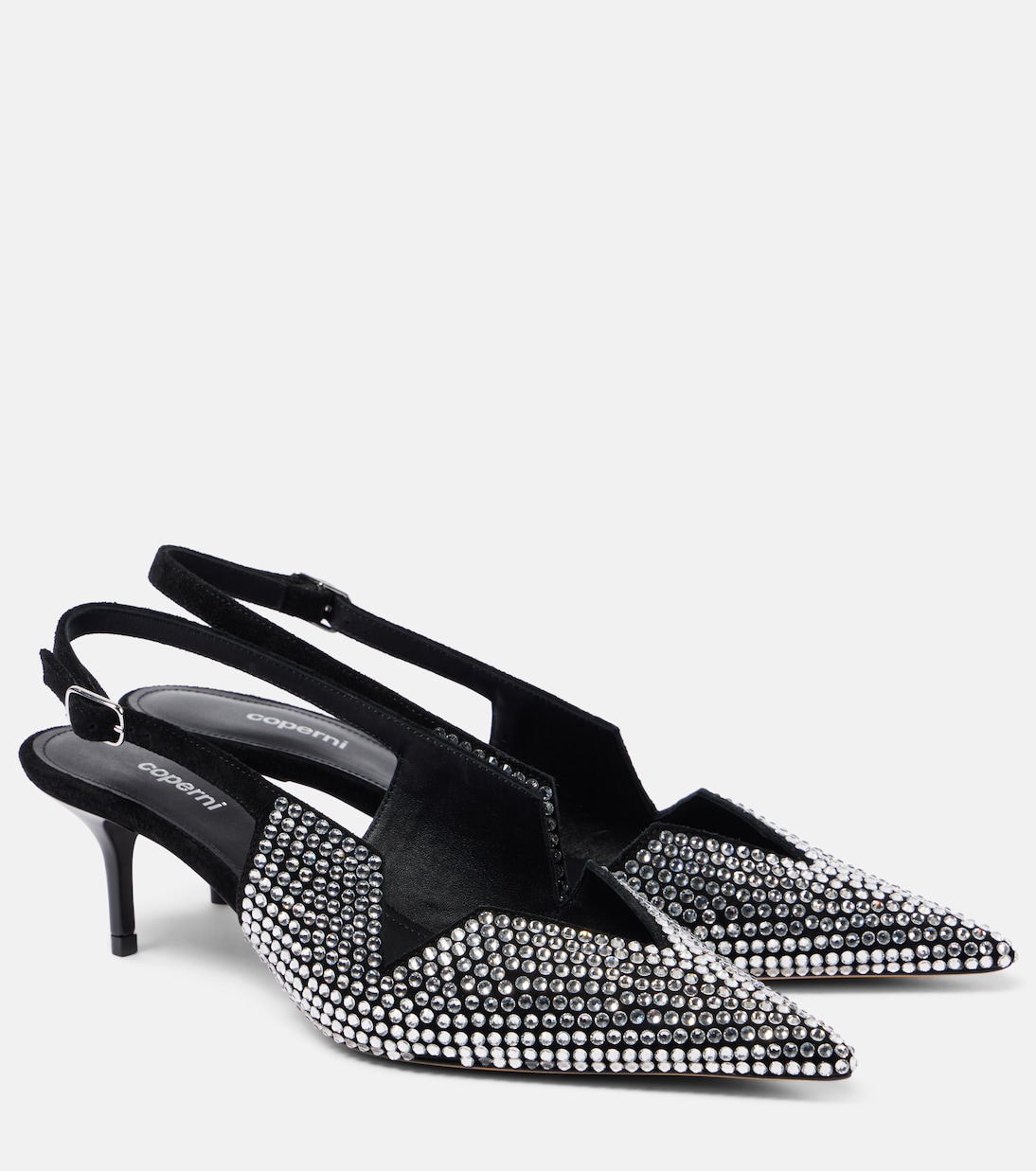 65 crystal-embellished leather pumps | Coperni