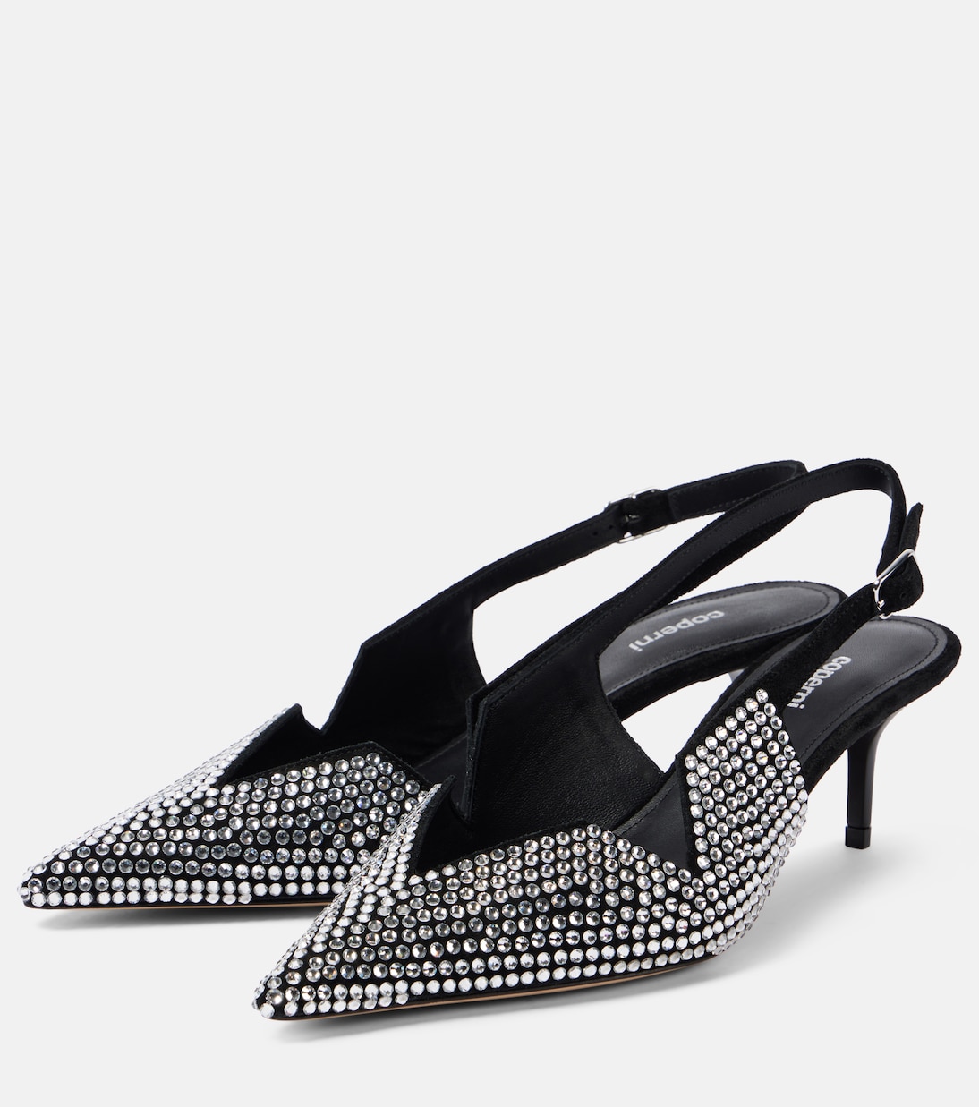65 crystal-embellished leather pumps | Coperni