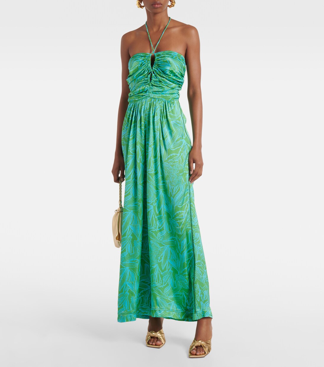 Claudia printed halterneck jumpsuit | Poupette St Barth