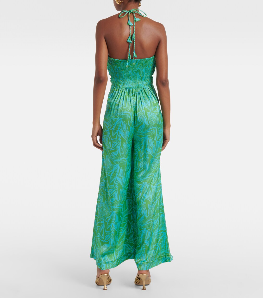 Claudia printed halterneck jumpsuit | Poupette St Barth