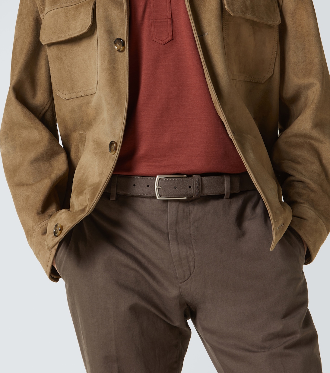 Gürtel aus Veloursleder | Zegna