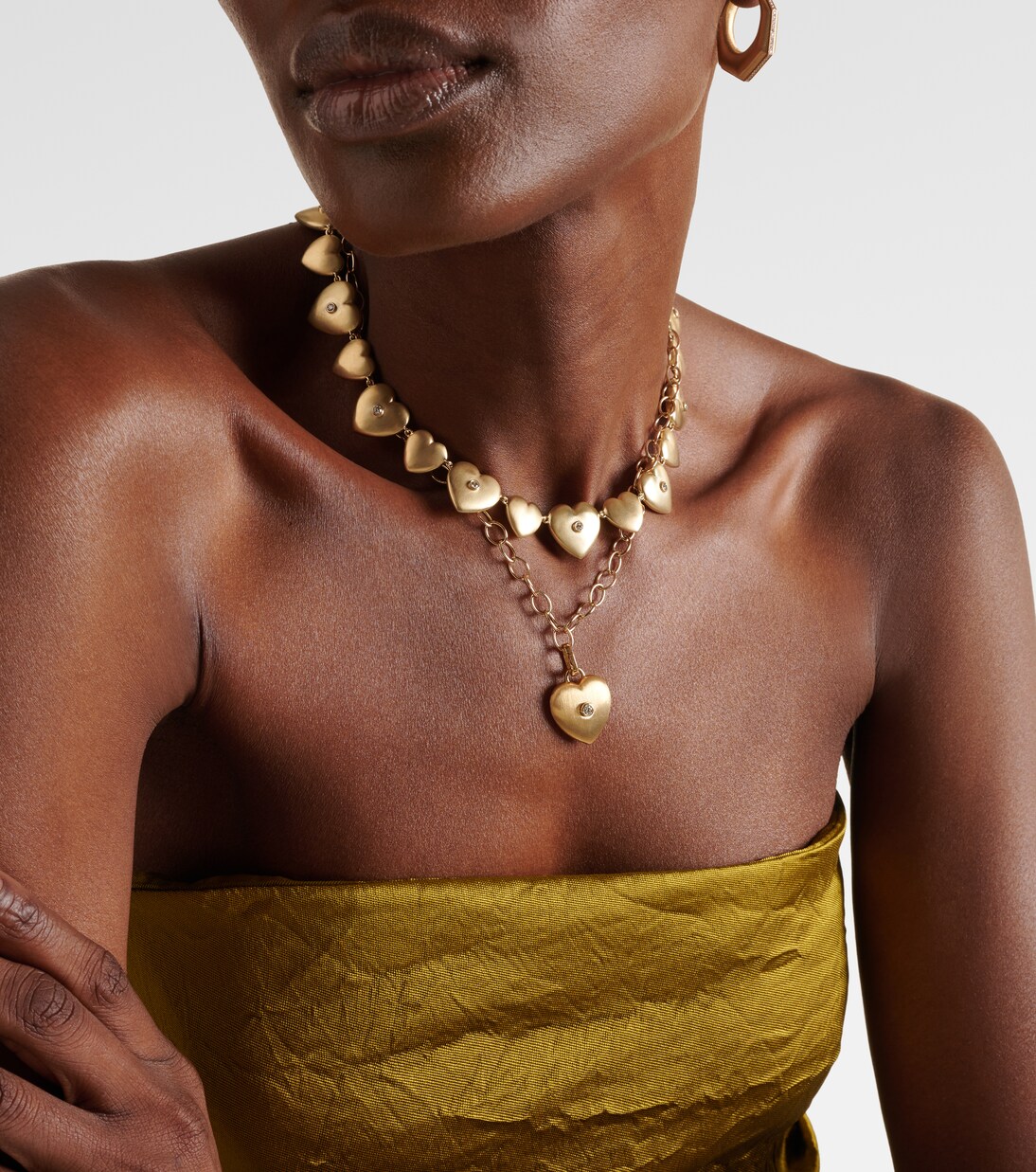 Collier Heart en or 18 ct, 14 ct et diamant | Marie Lichtenberg